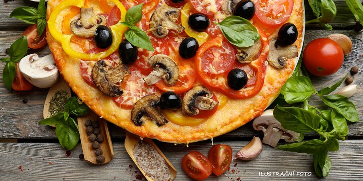 Itálie v centru Brna – 2 libovolné pizzy o průměru 32 cm