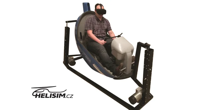 Staň se pilotem vrtulníku: Plně pohyblivý simulátor s 3D brýlemi