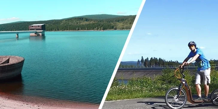Jizerská hodinovka na koloběžkách DAVEBIKE