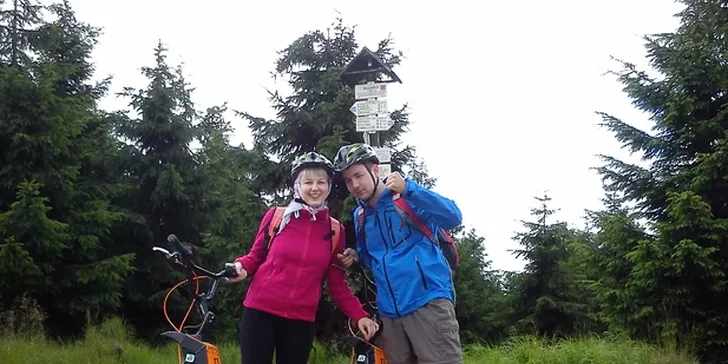 Jizerská hodinovka na koloběžkách DAVEBIKE