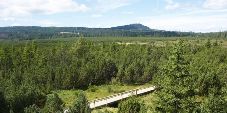 Aktivní dovolená na Šumavě: hotel v Hartmanicích se snídaněmi nebo polopenzí