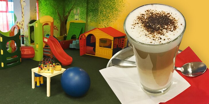 S dětmi do kavárny: 1 nebo 2 kávy a celodenní vstup do dětské herny
