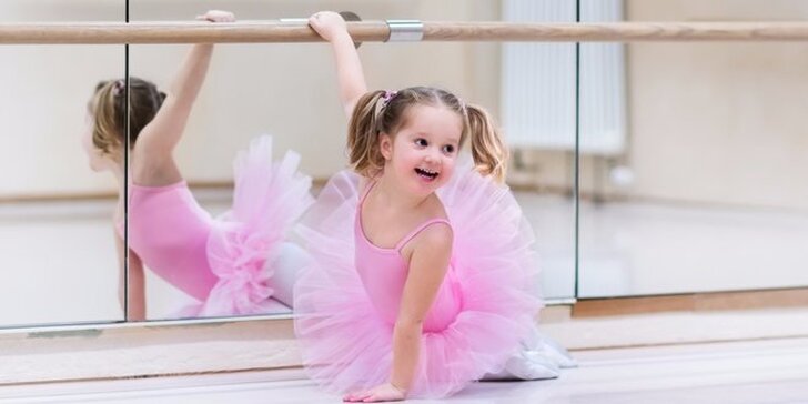 1, 3 nebo 5 lekcí baletu pro holčičky do 5 let