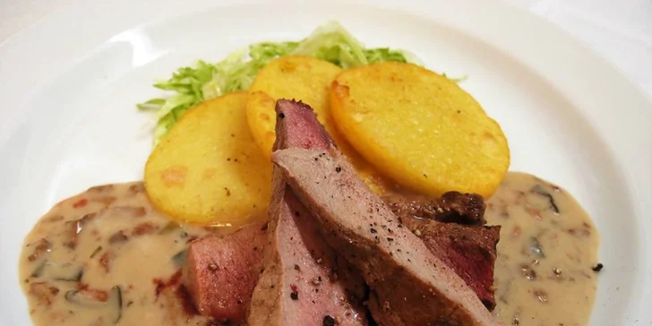 Degustační zvěřinové menu o 5 chodech pro dva: kančí, daňčí i kachní maso