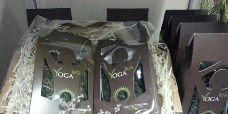 Zdravý dárkový koš sypaných čajů YOGA Tea
