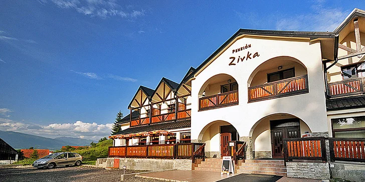 Kouzelná dovolená na Liptově s polopenzí i vstupem do wellness
