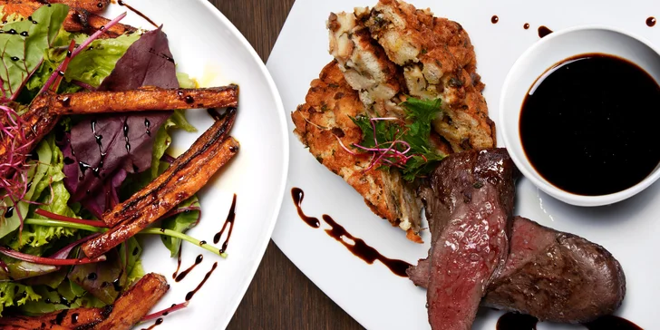 Delikátní 6chodové menu: kachní jatýrka, mufloní steak a další speciality šéfkuchaře