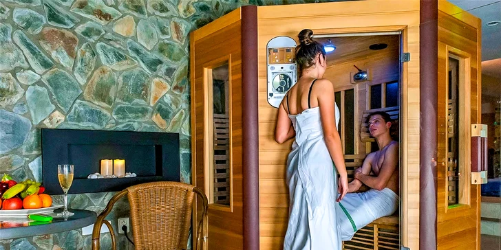 Pro milovníky tepla je připraven saunový svět s finskou, parní eukalyptovou a infra saunou.