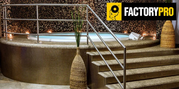 Relax pro dva: celodenní vstup do wellness ve Factory Pro a bezedný nápoj