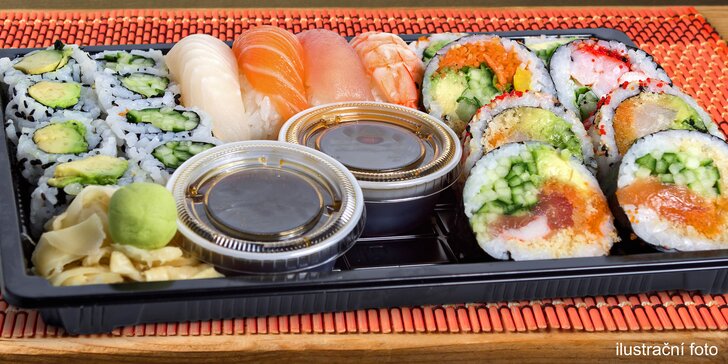 Zdravá dobrota v krabičce: 32 kusů sushi s sebou