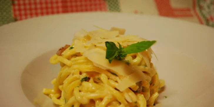 Tříchodové menu připravené podle tradičních italských receptur