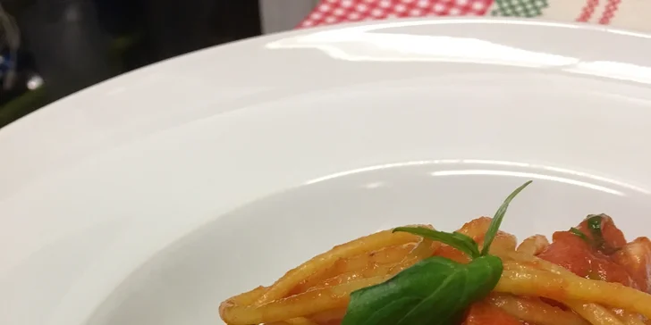 Tříchodové menu připravené podle tradičních italských receptur