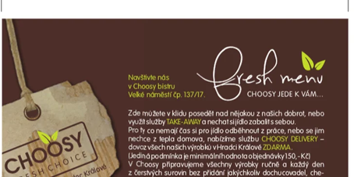 Burger menu v Choosy: hovězí v domácí bulce, hranolky, Coleslaw i cheesecake