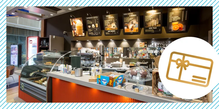 Peňažné poukazy do kaviarne Coffee Shop Premium v hodnote 10, 20 alebo 30 €