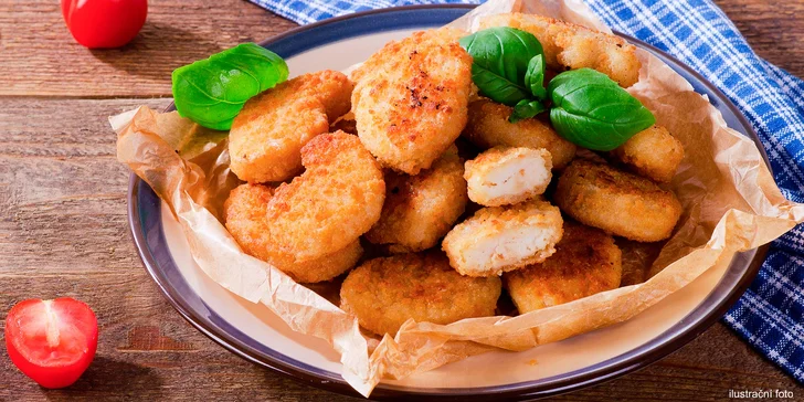 Šťavnatá porce smažených řízků: ½ kg vepřových a ½ kg kuřecích