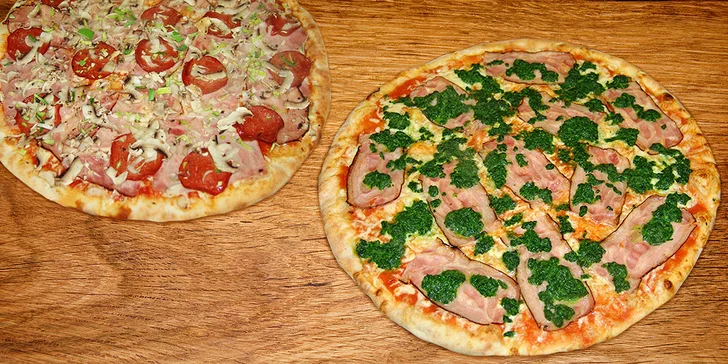 Dvojitá dávka Itálie: 2 chutné pizzy dle výběru