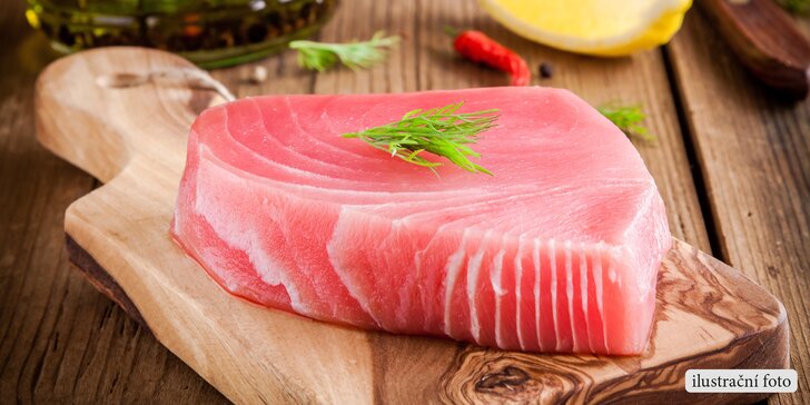Čerstvé rybí maso z divokého odchytu: Filet z tuňáka žlutoploutvého