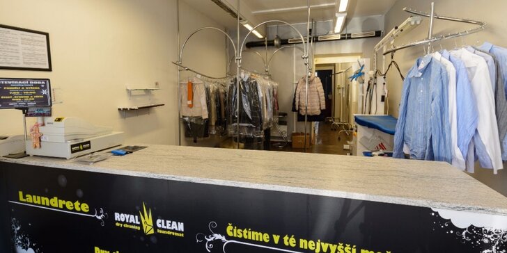 Vypráno a vyžehleno: jakékoli služby čistírny oděvů v hodnotě 300 nebo 600 Kč