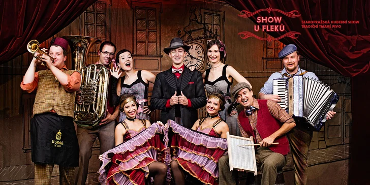 Staropražská hudební show, parádní večeře a tradiční tmavé pivo U Fleků