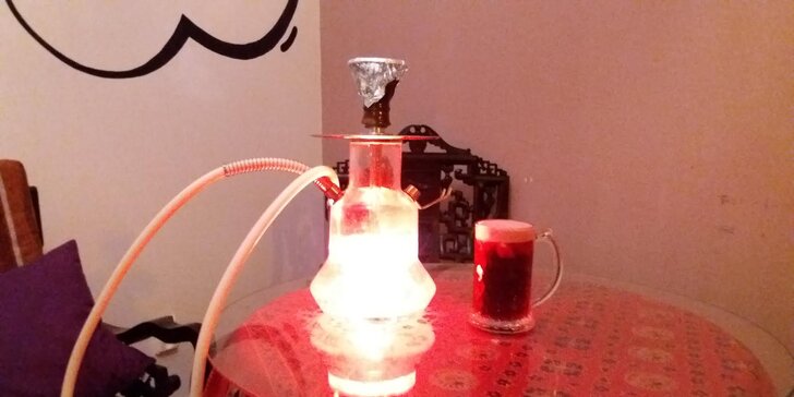 Pohodové posezení v shisha baru: vodní dýmka a ledový čaj pro dva