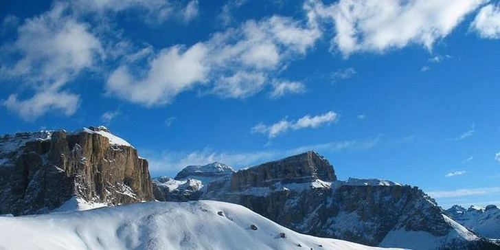 Italská Civetta: Ubytování s polopenzí, doprava, skipas a vstup do wellness