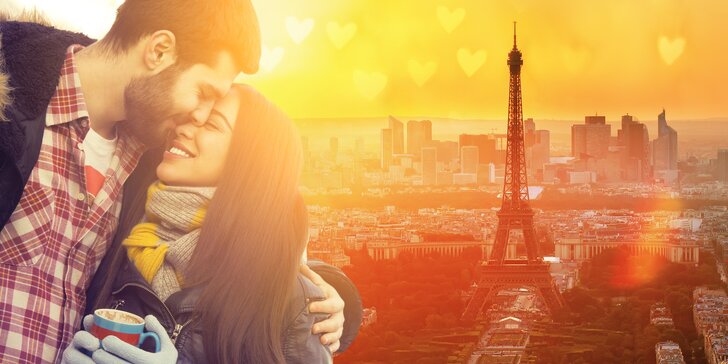 Stylově prožitý svátek zamilovaných: Valentýn v Paříži, 1x nocleh, snídaně