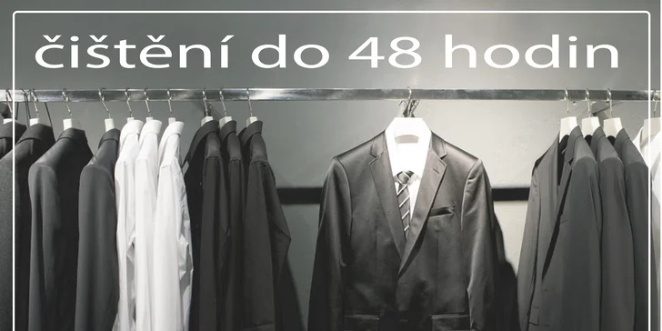 Vypráno a vyžehleno: jakékoli služby čistírny oděvů v hodnotě 300 nebo 600 Kč