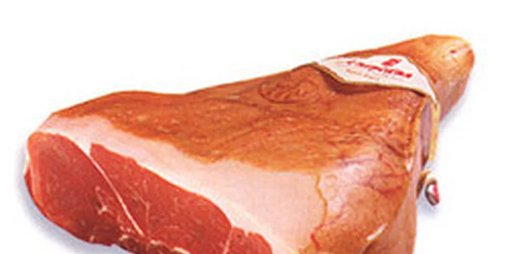 0,5 kg parmské šunky a 1 l francouzského vína