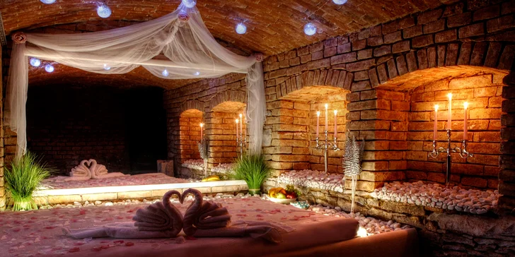 Dvě hodiny romantického lenošení v privátním wellness pro dva