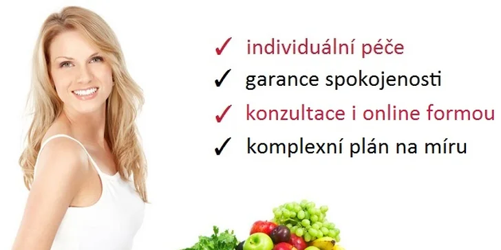 Naučte se jíst jinak: Jídelníček na míru na 3 měsíce a služby dietologa