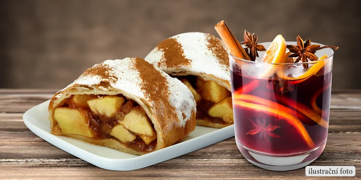 Voňavý svařák ve třech variantách: bílý, červený či růžový, plus domácí závin