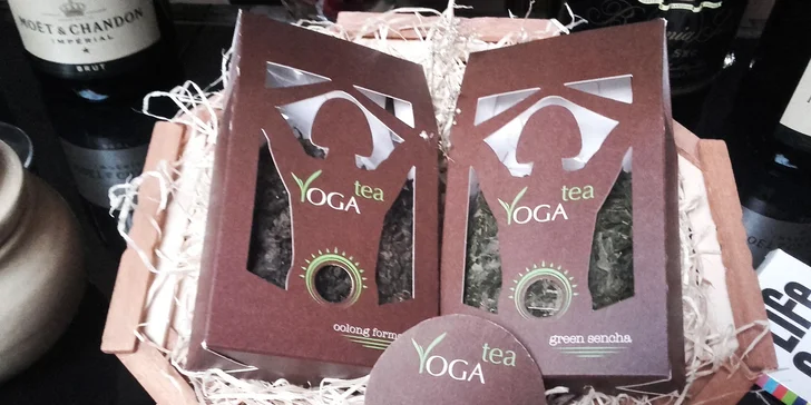 Zdravý dárkový koš sypaných čajů YOGA Tea