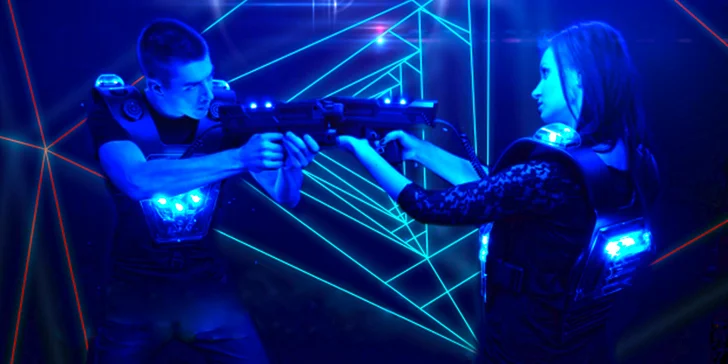 Laser systém Evo-5 zajistí skvělou akci až pro 12 hráčů.