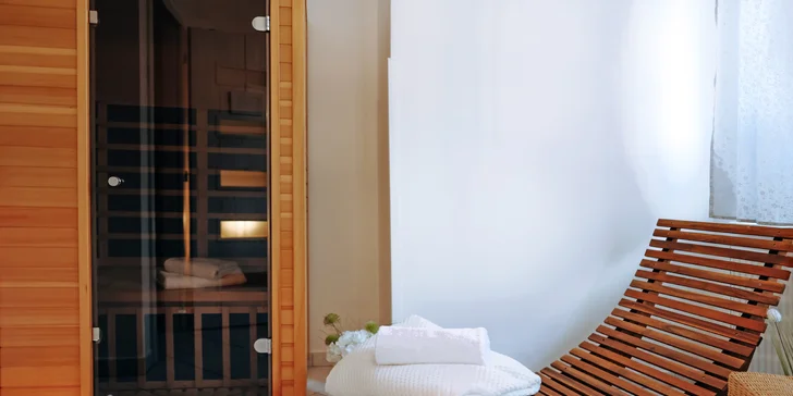 V ceně některých variant máte pobyt ve wellness zóně s infrasaunou. 