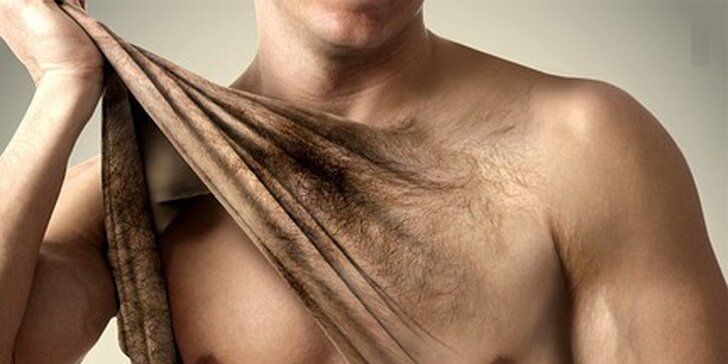 Depilace hrudníku či zad foliovým elastickým voskem pro muže