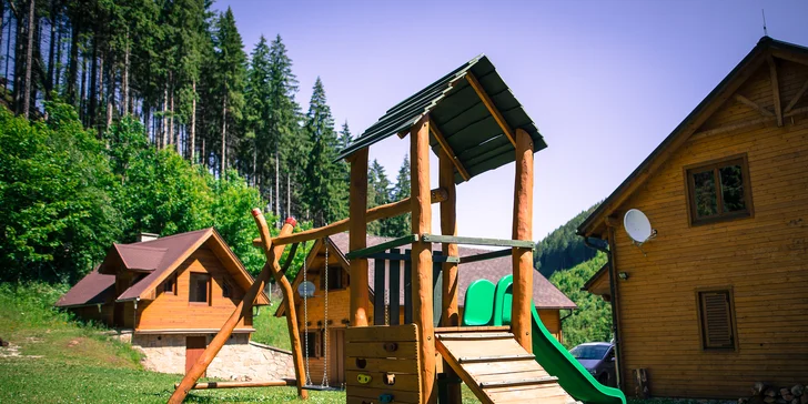 Zážitkový pobyt na Liptově - moderní dřevěnice až pro 12 osob s platností do léta