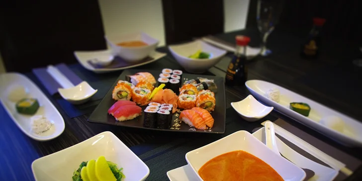 Ve znamení Japonska: degustační sushi menu s polévkou a dezerty