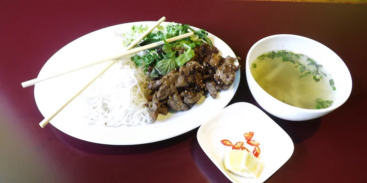 Bún cha nebo Bún ngan nuong: vietnamská klasika pro jednoho i dva strávníky