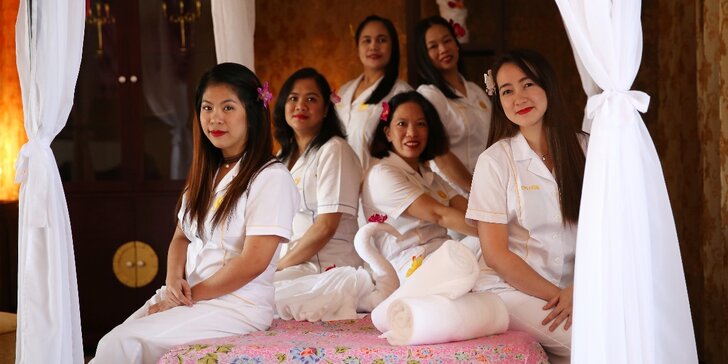 90minutová párová filipínská masáž vč. prohřátí v lázni Hamman