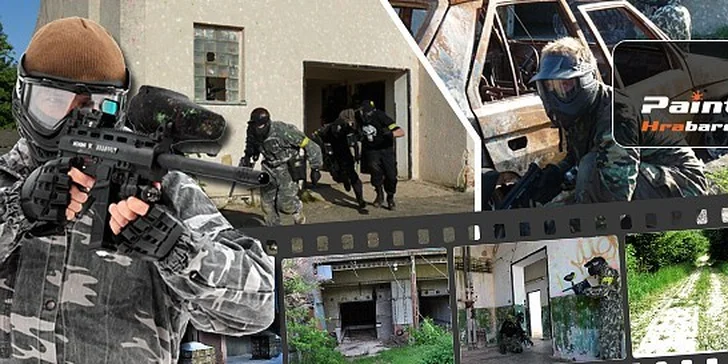 4 hodiny paintballu v největších areálech Evropy