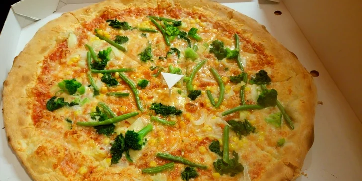 Křupavá pizza s sebou dle výběru: 1 nebo 2 pochoutky, ⌀ 35 nebo 45 cm
