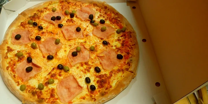 Křupavá pizza s sebou dle výběru: 1 nebo 2 pochoutky, ⌀ 35 nebo 45 cm