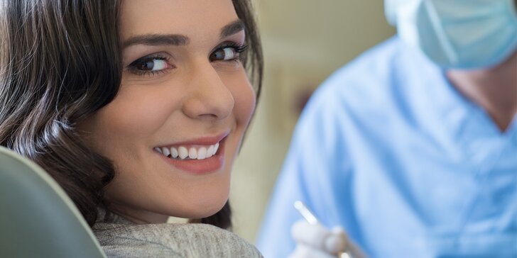 Krásné zuby: dentální hygiena včetně varianty s bělením zubů