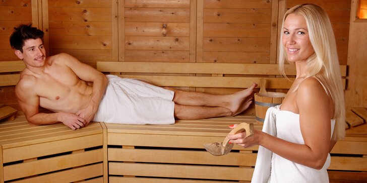 Valentýnské wellness: privátní sauna s vonnými esencemi a vířivka pro 2