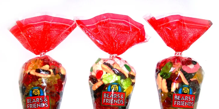 Barevné mlsání: 400g nebo 500g mix ovocných želé bonbónů