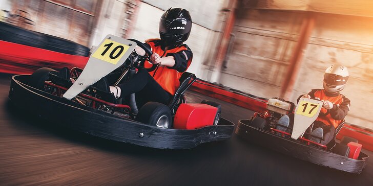 Akce plná adrenalinu: Jízda v nadupané motokáře v kryté hale MZ-Kart
