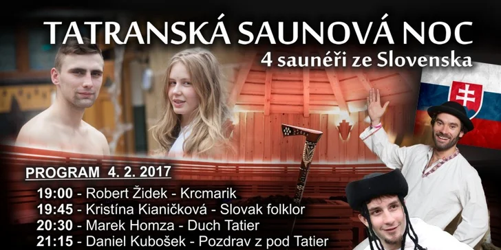 3 hodiny ceremoniálů v sauna aréně a vstup do saunového světa – 3 termíny
