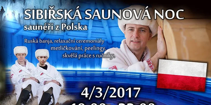 3 hodiny ceremoniálů v sauna aréně a vstup do saunového světa – 3 termíny