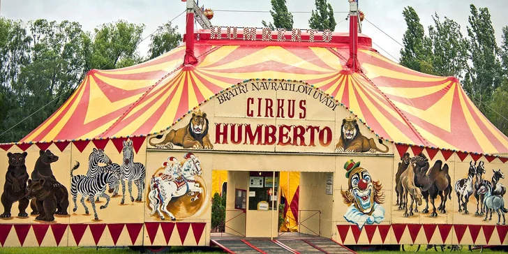 Hurá do Cirkusu Humberto na zbrusu novou show: akrobati, klauni i exotická zvířata v Jindřichově Hradci
