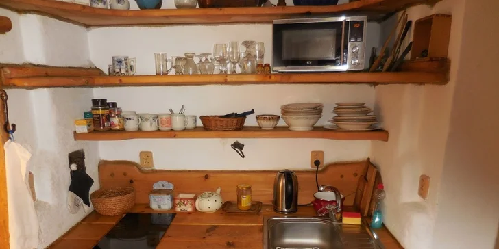 Apartmán má i vlastní kuchyňku.